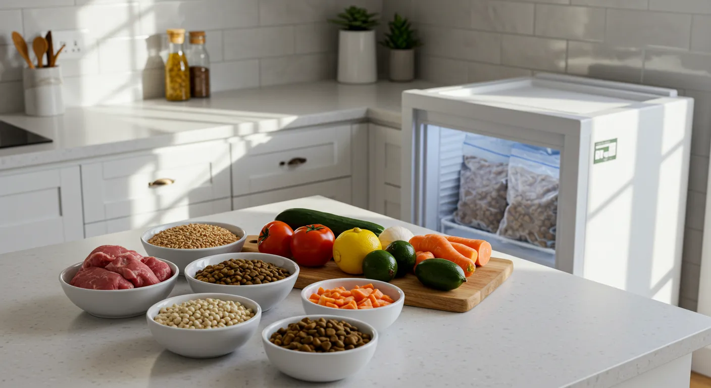 can you freeze fresh pet dog food