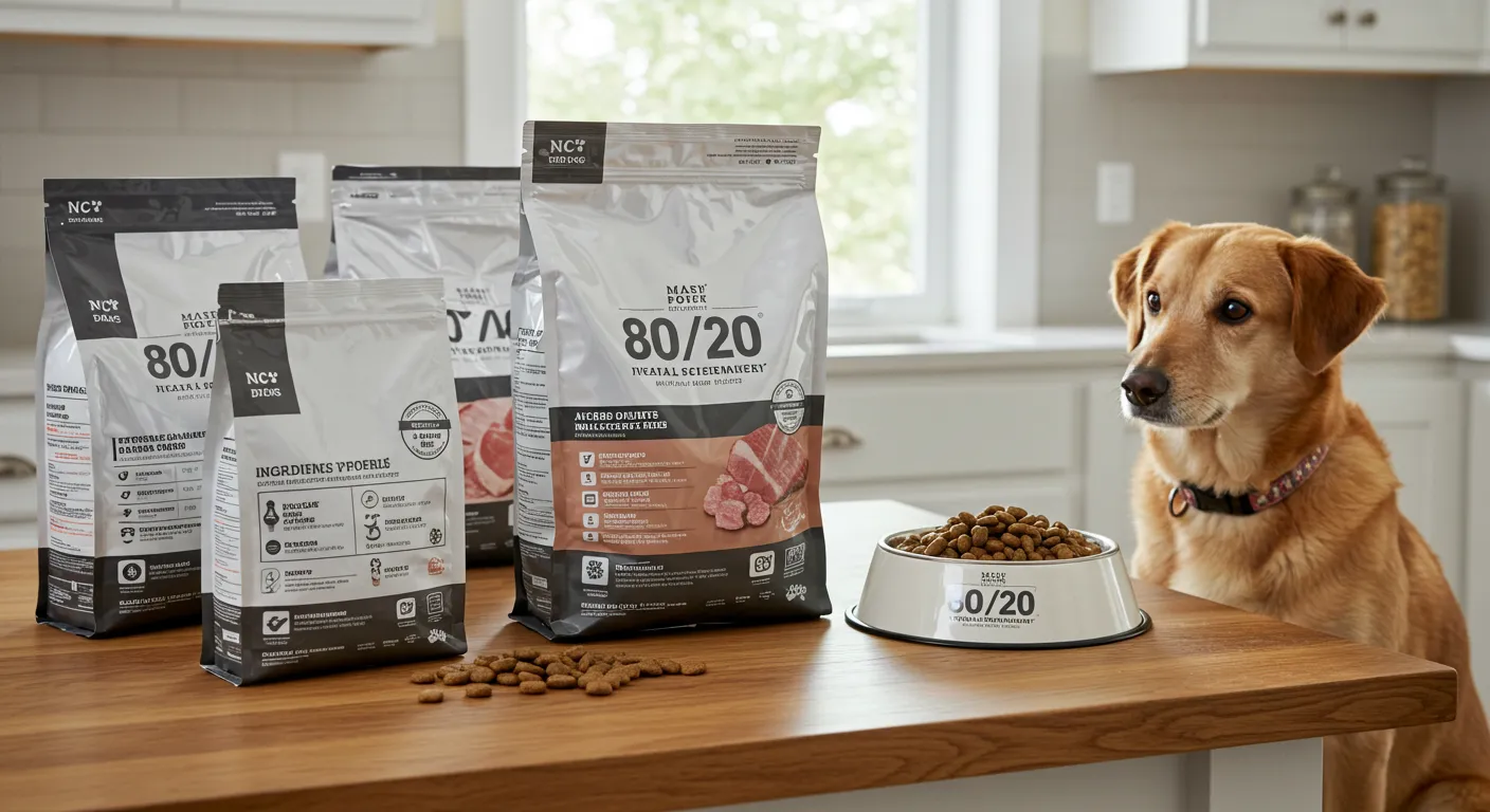 What is the 80 20 rule dog food?
