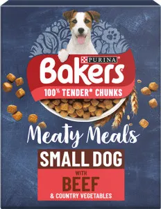 Bakers Adult Small Breed Meaty Meals Beef
