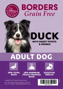 Borders Pet Foods Grain Free Adult Duck, Sweet Potato & Orange