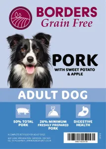 Borders Pet Foods Grain Free Adult Pork, Sweet Potato & Apple