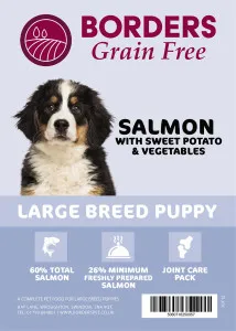 Borders Pet Foods Grain Free Large Breed Puppy Junior Salmon & Sweet Potato