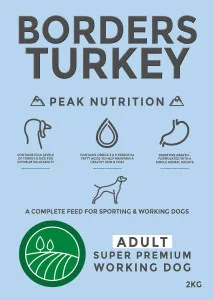 Borders Pet Foods Super Premium Working Adult Turkey & Rice