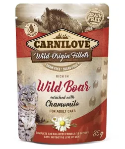 Carnilove Wild Origin Fillets Rich in Wild Boar for Adult Cats