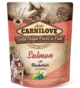 Carnilove Wild Origin Salmon with Blueberries for Puppies