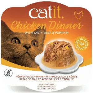 Catit Chicken Dinner with Tasty Beef & Pumpkin