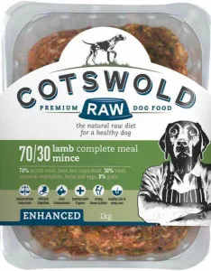 Cotswold Raw Lamb Mince 70/30 Enhanced