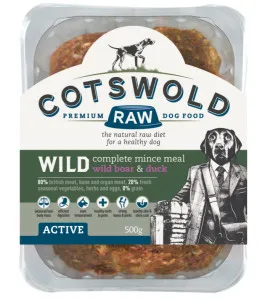 Cotswold Raw Wild Range Wild Boar & Duck Mince 80/20