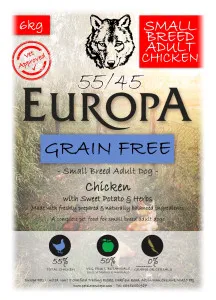 Europa Small Breed Chicken 55/45 with Sweet Potato & Herbs