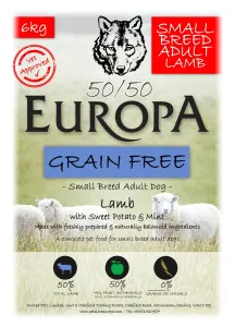 Europa Small Breed Lamb 50/50 with Sweet Potato and Herbs