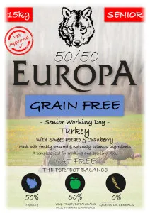 Europa Turkey Senior 50/50 with Sweet Potato & Cranberry