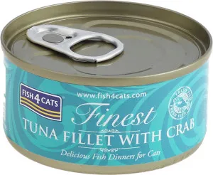 Fish 4 Cats Tuna fillet with Crab