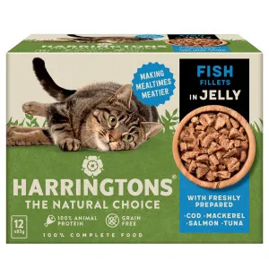 Harringtons Grain Free Fish Selection in Jelly