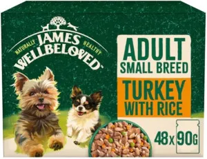 James Wellbeloved Adult Small Breed Turkey with Rice Pouch