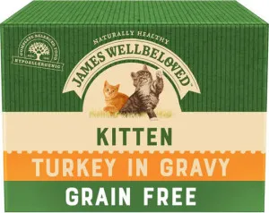 James Wellbeloved Grain Free Turkey in Gravy Kitten