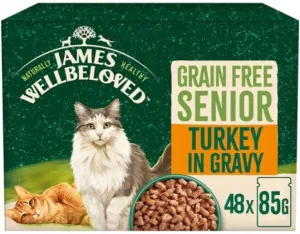 James Wellbeloved Grain Free Turkey in Gravy Senior