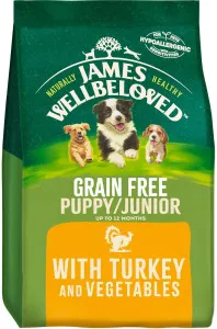 James Wellbeloved Grain Free Turkey & Vegetables Puppy/ Junior
