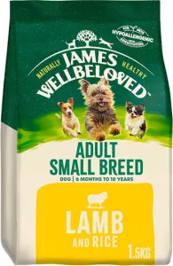 James Wellbeloved Lamb & Rice Small Breed Adult