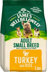 James Wellbeloved Turkey & Rice Small Breed