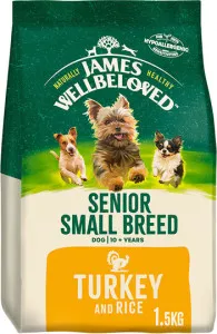 James Wellbeloved Turkey & Rice Small Breed Senior