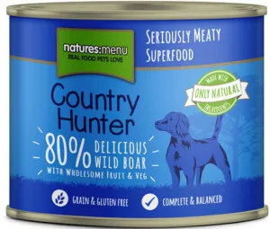 Natures Menu Country Hunter Wild Boar with Superfoods Can