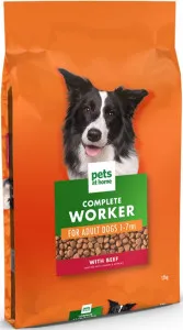 Pets at Home Complete Nutrition Working Adult Dry Dog Food with Beef