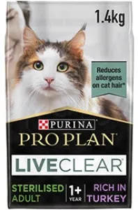 Purina Pro Plan LiveClear Allergen Reducing Sterilised Adult Turkey
