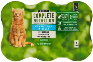Sainsbury's Adult Cat Fish Selection in Jelly