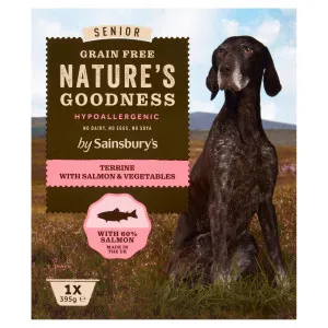 Sainsbury's Nature's Goodness Senior Dog Terrine with Fresh Salmon & Vegetables