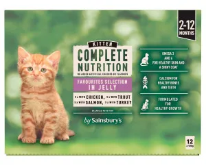 Sainsbury's Kitten Favourites Selection in Jelly