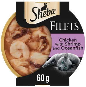 Sheba Fillets with Chicken & Fish in Gravy
