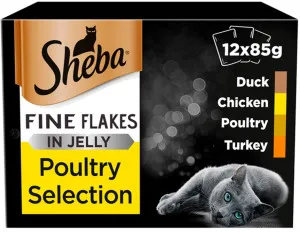 Sheba Fine Flake Poultry Collection in Jelly
