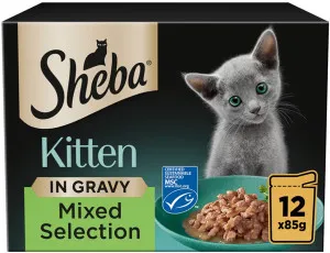 Sheba Kitten Mixed Selection in Gravy