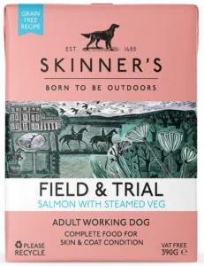Skinner's Adult ﬁeld & Trial Salmon with Steamed Veg