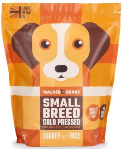 Walker and Drake Cold pressed Turkey with Rice Small Breed